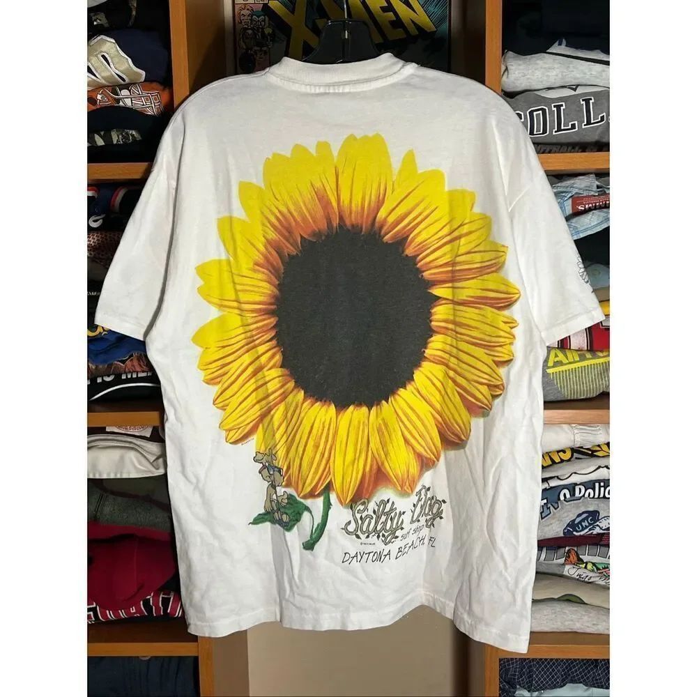 Vintage 90s Salty Dog Surf Shop Sunflower Tee